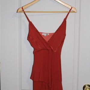 Fashion Nova Terracotta Lace romper/Dress